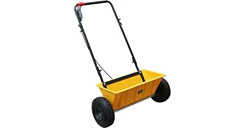 TEXAS Profi Streuwagen XL - Streumaschinen für Sommer und Winter: 25L Streuer mit 56cm Streubreite, große leichtlaufende Lufträder und verstellbare Dosierung für präzises Ausbringen von Düngemitteln und Streugut.