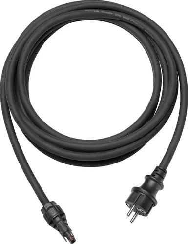 EcoFlow STREAM BKW-AC Kabel - 15m - Schwarz - Photovoltaik-Zubehör mit 15 m Länge, speziell für EcoFlow Mikrowechselrichter. Wettergeschützt und einfach zu installieren für eine direkte Netzeinspeisung.