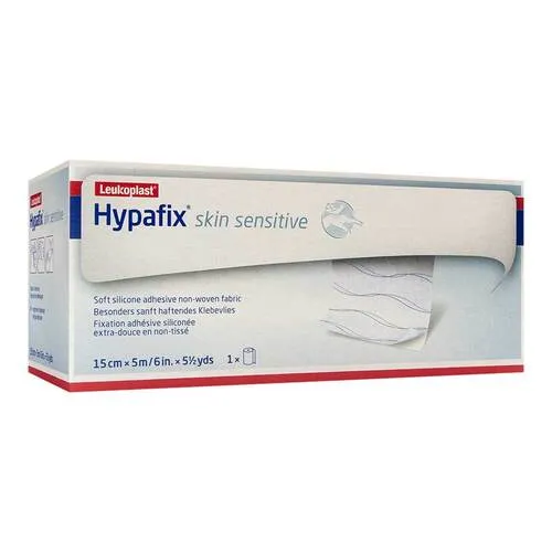 Hypafix skin sensitive Klebevlies 15 cm x 5 m - Arzneimittel für empfindliche Haut, besonders hautfreundlich und ideal für empfindliche Stellen.