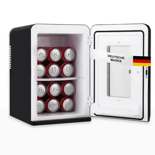 Sommertal KS15 Mini Kühlschrank - 15L Volumen, kühl und wärmen, lautlos und tragbar für Zuhause und Auto