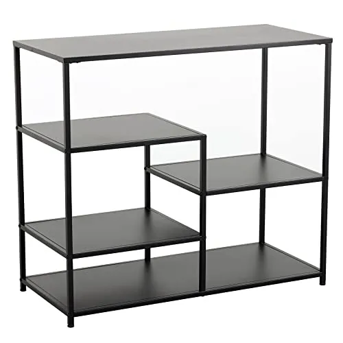 riess-ambiente Standregal DURA STEEL 90cm schwarz - Standregal aus pulverbeschichtetem Metall mit 3 Fächern, ideal für Wohnzimmer oder Schlafzimmer. Schaffe einen stilvollen Raum für Bücher und Deko.