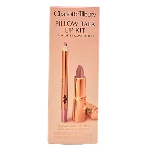Charlotte Tilbury Pillow Talk Duo Set - Lippen-Set für perfekten Look - Entdecke das praktische Mini-Lippen-Duo für jeden Anlass. Enthält Lippenstift und Lipliner in beliebten Pillow Talk Farbtönen für einen atemberaubenden Look, egal wo du bist!