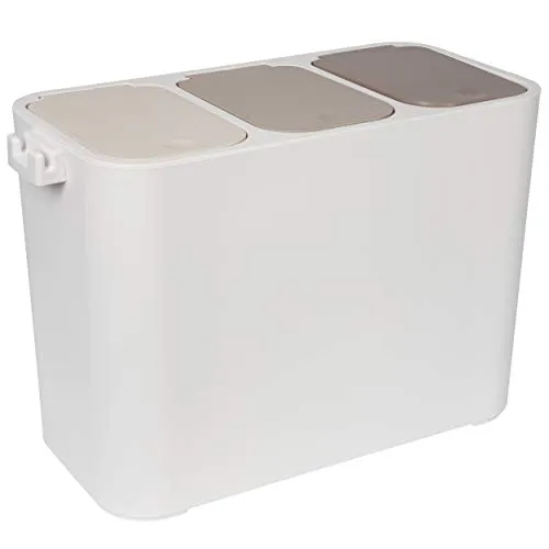 ONVAYA® Mülltrennsystem Ben | Platzsparendes Recycling-System für Küche & Bad - Haushaltszubehör mit mehreren Fächern für einfache Mülltrennung und geruchsdichtem Verschluss. Ideal für ein sauberes Zuhause.