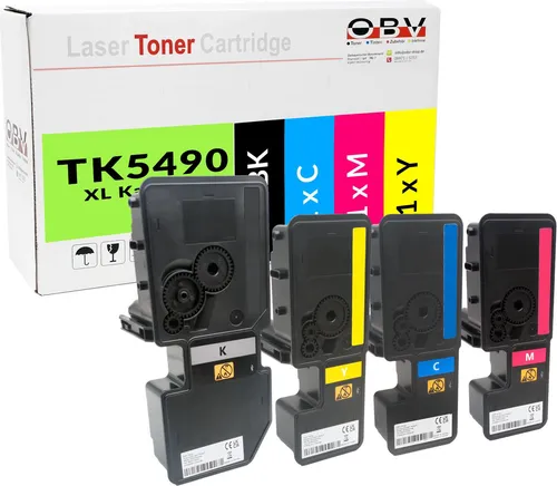OBV Toner 4er-Set für Kyocera MA 2101 Serie – Hohe Seitenleistung - Das OBV Toner-Set für Kyocera Drucker bietet eine hohe Seitenleistung von bis zu 2800 Seiten in Schwarz und 2400 Seiten in Farbe. Einfache Installation und hervorragende Druckqualität für langlebige Ergebnisse.