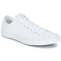 CONVERSE Chuck Taylor All Star Seasonal Ox Monochrome Sneaker - Sportliche Sneaker aus Canvas in Weiß-Monochrome, ideal für jeden Anlass. Bestseller mit einem bequemen Sitz, der eine Größe kleiner bestellt werden sollte.