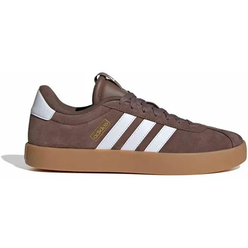ADIDAS Herren Freizeitschuhe VL Court 3.0 - Sneaker aus weichem Leder mit komfortablem Futter, leichter Dämpfung für superbequemen Tragekomfort und flexibler Gummiaußensohle für lässigen Skate-Vibe.