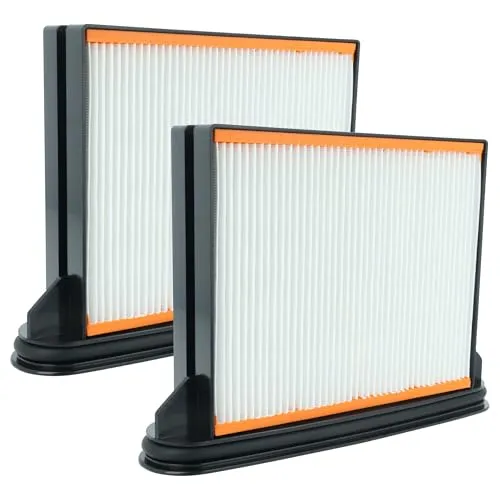vhbw 2x Flachfaltenfilter F8 kompatibel mit Eibenstock DSS 1250, DSS 25 A, DSS 25, DSS 1225 Industriestaubsauger Staubsauger