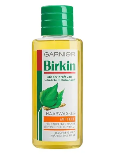 Garnier Birkin Haarwasser mit Fett - 2x250ml - Haarwasser für trockenes Haar mit Birkensaft, dermatologisch getestet und feuchtigkeitsspendend. Ideal für intensive Pflege und einen frischen Duft von Birke und Kamille.
