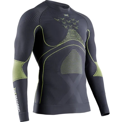X-Bionic Energy Accumulator 4.0 Shirt Long Sleeve Men - Funktionale Skiwäsche für Männer, optimiert für Winteraktivitäten. Mit innovativer Thermoregulierung und Partialkompression für maximale Leistung und Komfort.