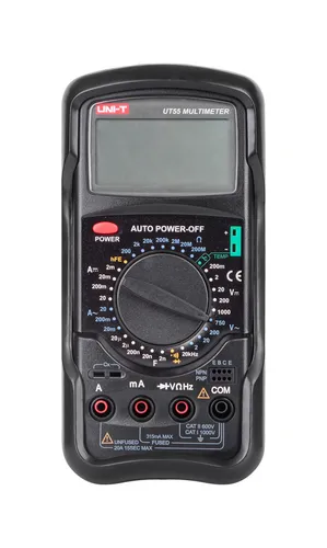 Multimeter UT55 – Präzise Messungen für Profis - Hochwertiges Multimeter für elektrische Prüfungen, kompakt und einfach zu bedienen. Ideal für den professionellen Einsatz in der Elektrotechnik.
