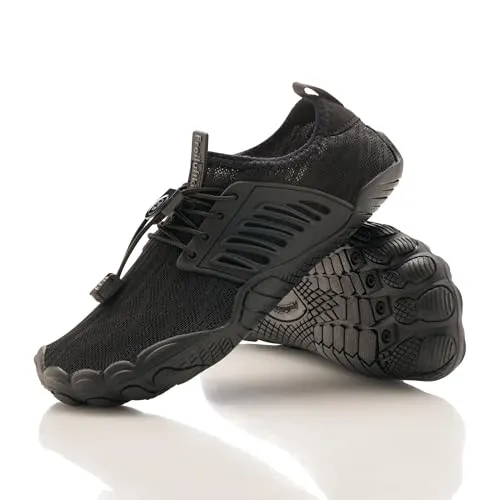 Freiluftkind Das Original – Tokai rutschfeste Barfußschuhe (Schwarz/Größe EU 39) – Tokai der perfekte Barfußschuh für Dein Abenteuer – Barfusslaufschuhe Barfuss Schuhe Barefoot Shoes