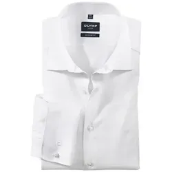 OLYMP Smokinghemd Luxor modern fit weiß 40 - Elegantes Smokinghemd für festliche Anlässe, aus 100% Baumwolle, modern fit für perfekten Sitz, ideal für Business- & Abendmode.