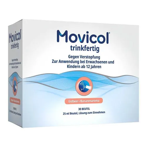 MOVICOL trinkfertig 30 St - rezeptfreies Abführmittel, praktische Lösung zum Einnehmen für sanfte Linderung