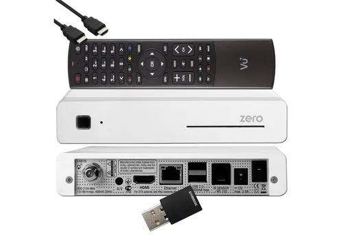 VU+ Zero Full HD Sat Receiver mit 300 Mbits Wifi Stick - TV-Receiver mit Full-HD Tuner und extrem schnellen Umschaltzeiten. Genießen Sie Ihre Lieblingsinhalte dank HbbTV und individueller Anpassungsmöglichkeiten.