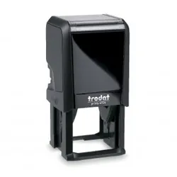 Trodat Printy 4924 Text Stempel - Umweltfreundlich und vielseitig - Sonstige Büroutensilien mit einer Textplattengröße von 39 x 39 mm, ideal für bis zu 6 Zeilen. Aus lasergraviertem Gummi und auswechselbarem Stempelkissen.