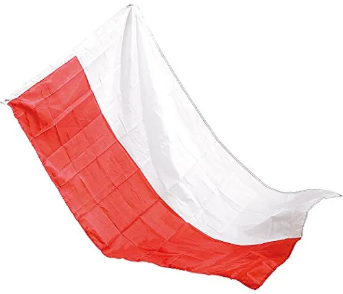 PEARL Fahnen: Länderflagge Polen 150 x 90 cm aus reißfestem Nylon (Fahne für Fahnenmast, National-Fahne, EMS)