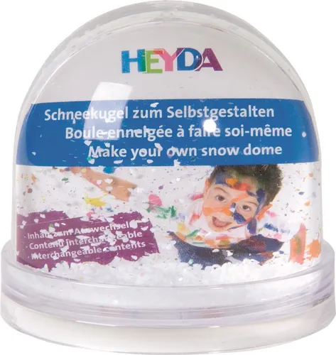 6X Heyda 204888400 Schneekugel 9cm