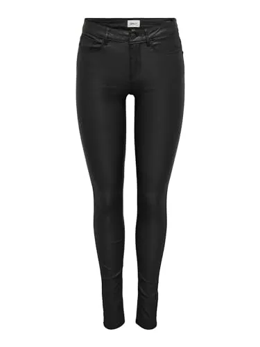 ONLY Female ONLANNE Kunstlederhosen - Skinny Fit - Damen-Jeanshosen aus hochwertigem Kunstleder im Skinny Fit, ideal für trendbewusste Looks mit hoher Bewegungsfreiheit.