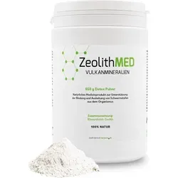 Zeolith MED® Pulver 650g - Hochwertiges Klinoptilolith - Medizinisches Zeolithpulver zur Unterstützung der Entgiftung, ideal für Gesundheitsbewusste. Hergestellt in Deutschland.
