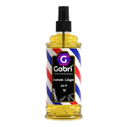 Gabri Barber Cologne | After Shave Spray für Männer | Rasur Duftwasser Aromatisch-Intensiv | Barber Eau de Cologne mit praktischen Pump-Spender | Turkish Cologne (No2, 400 ml (1er Pack))