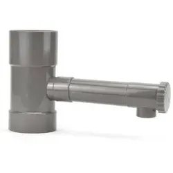 Regendieb Fallrohr mit Hahn - Effizienter Regenwassersammler - Bewässerung - Hochwertiger Regensammler für 80mm Fallrohre, frost- und UV-beständig, ermöglicht einfache Regenwassernutzung zur Gartenbewässerung.