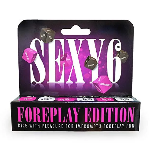 Adult Games SEXY6 Creative Conceptions Sexy 6 Dados Foreplay Edition Género Neutral Würfel, Multicolor, Einheitsgröße