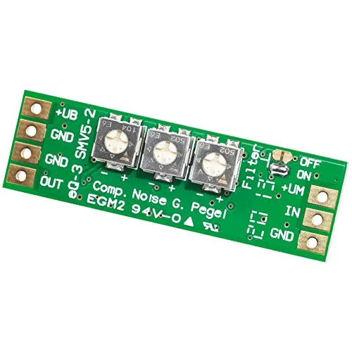 ELV Bausatz SMD-Mikrofonverstärker Version 2 SMV5-2 - Vorverstärker für Mikrofone, kompakter Bausatz mit hoher Signalqualität für professionelle Audioanwendungen.