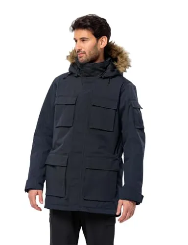 JACK WOLFSKIN GLACIER CANYON PARKA Herren XXL blau - Funktionsjacke mit TEXATHERM Isolation aus nachhaltigen Materialien, wasser- und winddicht, ideal für kalte Wintertage und bietet hohen Tragekomfort.
