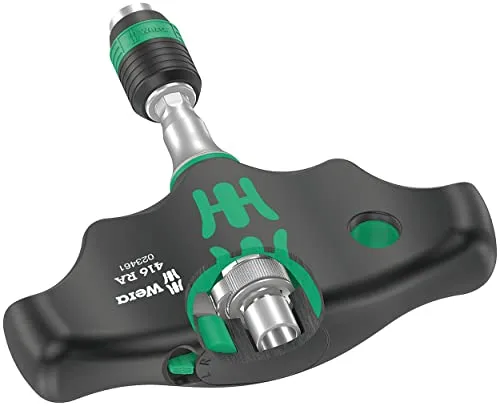 Wera Ratschen-Quergriff 1/4" Bitaufnahme - 05023461001, präzise Handhabung für effektives Bohren und Schrauben