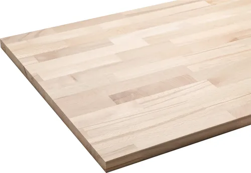 Massive Buche Arbeitsplatte 240 x 60 cm geschliffen - Tischplatten aus massiver Buche, perfekt für robuste Möbel und langlebige Nutzung, geschliffen für eine glatte Oberfläche.