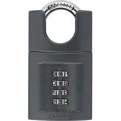 Abus Zahlenschloss 158CS/50 - Vorhängeschloss mit robustem Zinkdruckgussgehäuse, individuell einstellbarem Zahlencode für sichere und schlüssellose Bedienung, ideal für Türen, Schränke und mehr.