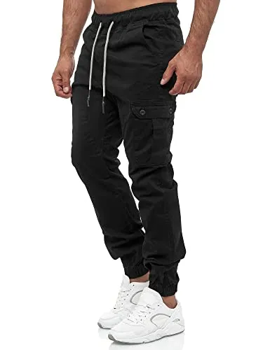 Tazzio Herren Cargohose 16610 – Stylische Cargo Jogger mit Stretch - Wanderhosen aus hochwertiger Baumwollmischung, ideal für Freizeit und Sport. Bequemer Regular Fit mit elastischem Bund für optimale Bewegungsfreiheit.