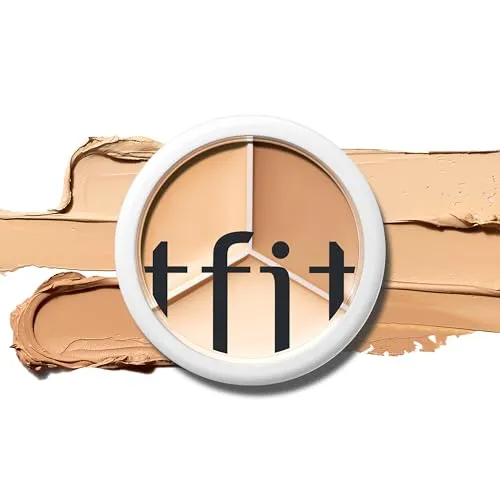 TFIT Cover Up Pro Concealer-Palette – 3-in-1-Farbkorrekturcreme mit vollständiger Abdeckung (01 Neutral, 15g)