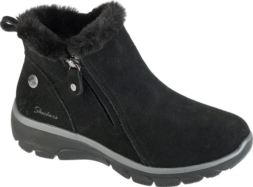 Skechers Easy Going - High Zip 2 168042-BBK, Damen Winterschuhe in Schwarz - Wanderschuhe von Skechers, ideal für kalte Tage, mit praktischem Reißverschluss und aus hochwertigem Wildleder für optimalen Tragekomfort.
