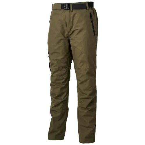 Savage Gear SG4 Combat Trousers Olive Green - Robuste Angelhose in Größe M - Die Savage Gear SG4 Combat Trousers sind ideal für Angler. Sie bestehen aus strapazierfähigem Material mit DWR-Beschichtung und bieten einen elastischen Gürtel für optimalen Komfort.