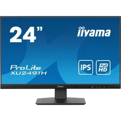 Iiyama ProLite XU2491H-B1 Office Monitor - 24 Zoll Full-HD Monitor mit IPS-Panel, Flicker-Free und Blaulichtfilter für augenschonendes Arbeiten, ideal für Büro und Homeoffice.
