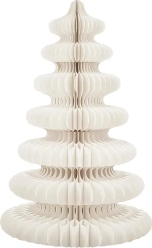 Mica Decorations Papier Weihnachtsbaum - H152 x Ø104 cm - Künstlicher Tannenbaum - Nachhaltiger Papier-Weihnachtsbaum, leicht und langlebig. Ideal für kreative Dekoration und einfache Aufbewahrung. Mit 152 cm Höhe bringt er festliche Stimmung in jedes Zuhause.