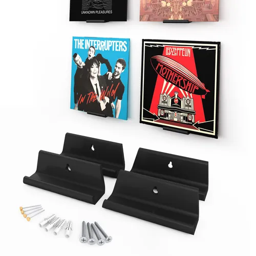 LP Wandhalterung (4 Stück) Schallplatten Halterung, Vinyl Halter, Regal, Rahmen
