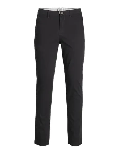 JACK & JONES Herren Jjimarco Jjdave AKM Black Noos Hose - Wanderhose mit Slim Fit für optimalen Tragekomfort, knöchellang und ideal für Outdoor-Aktivitäten.