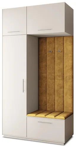Masseno Garderobe-Set REMA 120/240/60 cm – Modernes Design in Kaschmir - Elegante Garderobe REMA für Ihren Eingangsbereich – bietet praktischen Stauraum für Jacken und Accessoires. Hochwertige Verarbeitung und modernes Design sorgen für Ordnung und Stil in jedem Zuhause.