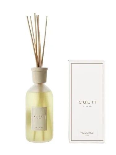 Culti Diffusore Stile Classic Ficum Blu aus transparentem Glas, Duftrichtung: Jasmin, Inhalt: 500 ml, PDASTIFIC0500MACI0000