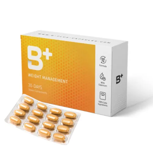 BODY+ Kapseln - B+ Body Plus Kapseln 300 mg - Fatburner zur Unterstützung des Wohlbefindens und Energiestoffwechsels, enthält L-Arginin und Garcinia Cambogia, GMO-frei, für eine gesunde Diät.