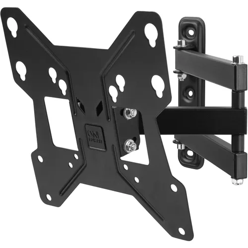 One For All Wm 2251 TV-Halterung 40 Zoll Schwarz - Monitorzubehör mit flexibler Neigung bis 15° für optimale Sichtwinkel, ideal für Ecken. Passend für TVs von 13" bis 40" und bis 30 kg, einfach zu installieren.