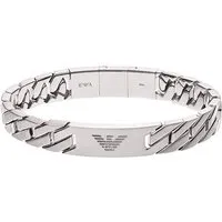 Emporio Armani Herren-Armband aus Edelstahl - Edelstahlarmband mit Rundpanzer-Design, stilvoll und robust, inklusive eleganter Geschenkverpackung - ideal für besondere Anlässe.