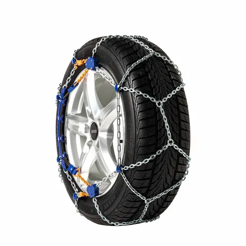 RUD Schneeketten RUDcompact easy2go, Gr. 4060 - Gewerbliche Lastwagen Schneeketten mit einfacher Standmontage und Nachspann-Automatik für optimalen Halt. TÜV-Süd und Ö-Norm zertifiziert, ideal für verschiedene Reifengrößen.