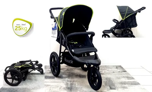hauck Kinderwagen Runner - Dreirad Buggy mit XL Lufträdern, für Kinder bis 22 kg, belüftbar und höhenverstellbar, ideal für alle Terrains