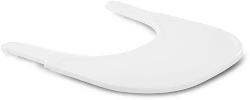 hauck Einklick Hochstuhl Essbrett Arketa Click Tray aus GRS Zertifiziertem Recyceltem Material, Schnelle Befestigung ohne Werkzeug am Hochstuhl Arketa, Einfach zu Reinigen (White)