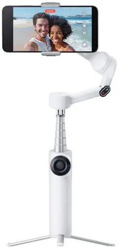 INSTA360 Flow 2 Standard Bundle Summit White - Kamerastabilisator mit integrierter Stabilisierung und KI-Tracking, ideal für Vlogs und kreative Content-Erstellung unterwegs.