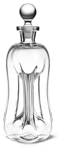 Holmegaard 3-Pillar Klukflaske 26 cm - Handgefertigte Glaskaraffe, klar und elegant, ideal für stilvolle Heimgestaltung oder als individuelles Geschenk für besondere Anlässe.