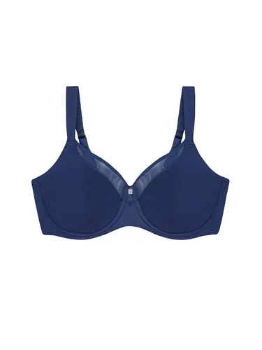 Triumph Minimizer-BH True Shape Sensation W01 - Optische Brustverkleinerung in Blau 70 - Funktionsunterwäsche mit shaping Effekt, der die Brust optisch um eine Cup-Größe verkleinert und für optimalen Tragekomfort sorgt.